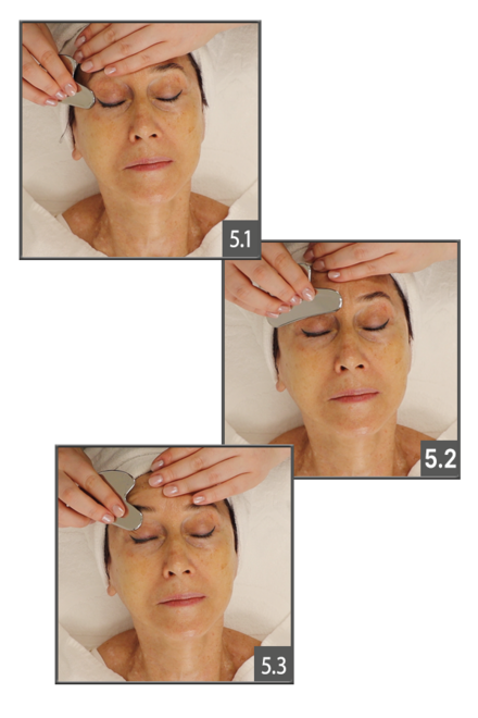 GUA SHA Schritte 5.1. bis 5.3 GUA SHA Schritte 5.1. bis 5.3